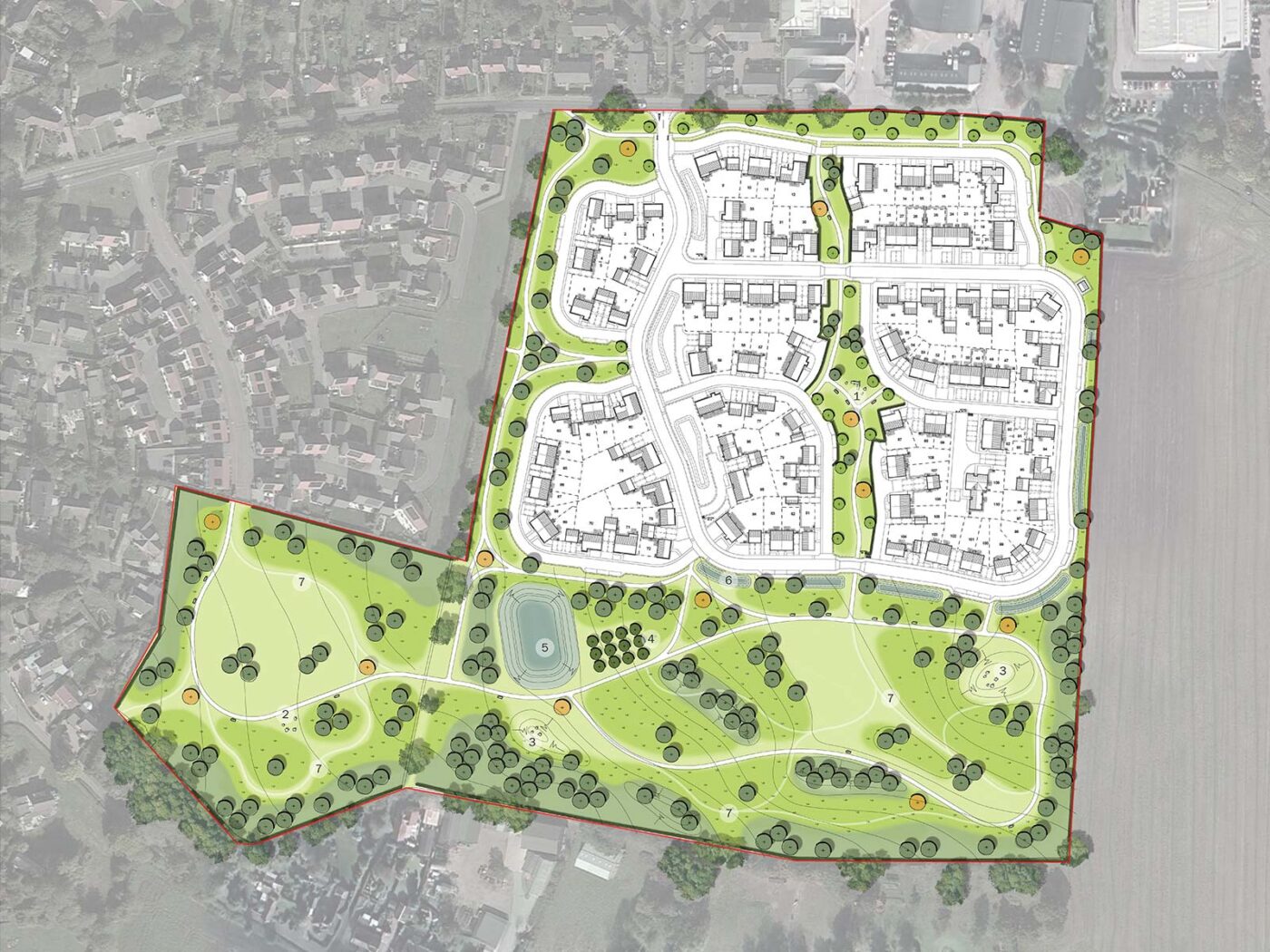 Proposed submitted masterplan